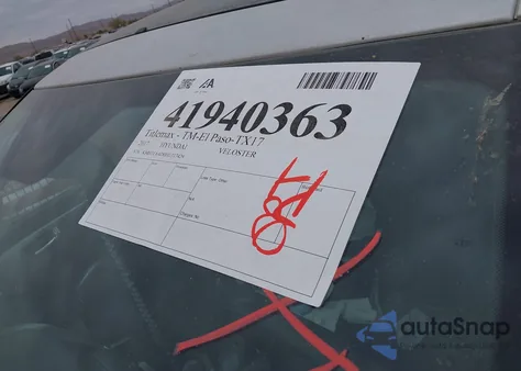 2017 Hyundai Veloster Value Edition from USA, damaged, VIN KMHTC6AD0HU317429